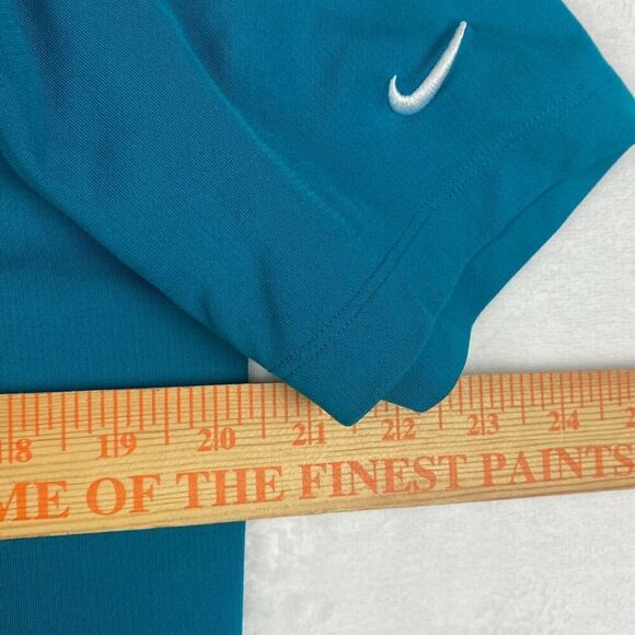 Nike Dri Fit Golf Polo Shirt Mens Medium Logo Short Sleeve - Picture 6 of 10